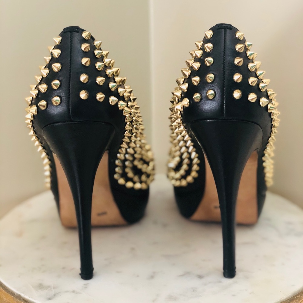 Vince Camuto Spikey Open Toe Pump